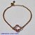 PULSEIRA NO BRUTO PRONTO PARA O BANHO -  PULSEIRA FEMININA CORRENTE ELLO PORTUGUÊS VAN CLEEF ROSA 13MM  - TAMANHO 18CM - PESO 3.0GR  E FECHO LAGOSTA + EXTENSOR - BRU001311A - Imagem 1