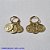 BRINCO BRUTO PRONTO PARA BANHO- (2657) ARGOLA DE PRESSÃO MEDALHA REDONDA 11MM C/ PATA PET (I LOVE MY PET)- BRINCO COM 3 PINGENTES CADA - PESO TOTAL 4.3GR - BRU001335A - Imagem 1