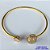 PULSEIRA (BRACELETE) NO BRUTO PRONTO PARA O BANHO(CX114) - TODO CRAVEJADO EM MICRO ZIRCONIAS - PESO 6,4GR - AJUSTÁVEL - BRU3760A - Imagem 1