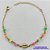 PULSEIRA NO BRUTO PRONTO PARA O BANHO - PULSEIRA COM MIÇANGAS COLORIDAS E CONCHA - TAMANHO 18CM - PESO 2,4GR - BRU8914 - Imagem 1