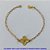 PULSEIRA NO BRUTO PRONTO PARA O BANHO - PULSEIRA VAN CLEEF 14MM  - TAMANHO 18CM - PESO 1,5GR  E FECHO LAGOSTA - BRU8996 - Imagem 1
