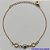 PULSEIRA NO BRUTO PRONTO PARA O BANHO(CX86) - PULSEIRA COM OLHO GREGO E CRISTAIS - TAMANHO 18CM - PESO 1.6GR - COM EXTENSOR E FECHO LAGOSTA BRU9033 - Imagem 1