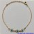 PULSEIRA NO BRUTO PRONTO PARA O BANHO - PULSEIRA COM OLHOS GREGOS - TAMANHO 18CM - PESO 1.2GR - COM EXTENSOR E FECHO LAGOSTA BRU9040 - Imagem 1