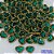 ACESSORIO NO BRUTO PRONTO PARA O BANHO - (VENDA POR UNIDADE) PINGENTE TIPO "VAN CLEEF" COR VERDE FORMATO CORAÇÃO COM UMA ARGOLINHA - TAMANHO "10MM " PESO 0,7GR  BRU0001408 - Imagem 1