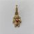 PINGENTE NO BRUTO PRONTO PARA O BANHO (CX14) - COM PINGENTE MENINA CRAVEJADO COM MICRO ZIRCONIAS EM 70% LATÃO E 30% ZIRCÔNIA - TAMANHO 22MM - PESO TOTAL 2.3GR - BRU0001416 - Imagem 2