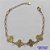 PULSEIRA NO BRUTO PRONTO PARA O BANHO -  PULSEIRA FEMININA COM 4 PINGENTES TIPO VAN CLEEF 14MM - TAMANHO 18CM COM EXTENSOR E FECHO LAGOSTA - PESO 4GR - BRU9122 - Imagem 1