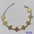 PULSEIRA NO BRUTO PRONTO PARA O BANHO -  PULSEIRA FEMININA COM 8 PINGENTES TIPO VAN CLEEF 14MM - TAMANHO 18CM COM EXTENSOR E FECHO LAGOSTA - PESO 4,9GR - BRU9125 - Imagem 1