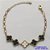 PULSEIRA NO BRUTO PRONTO PARA O BANHO -  PULSEIRA FEMININA COM 5 PINGENTES TIPO VAN CLEEF 11MM COM UM EM MADRE PÉROLA- TAMANHO 18CM COM EXTENSOR E FECHO LAGOSTA - PESO 4,6GR - BRU9126 - Imagem 1