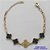 PULSEIRA NO BRUTO PRONTO PARA O BANHO -  PULSEIRA FEMININA COM 4 PINGENTES TIPO VAN CLEEF 11MM COM 1 DE 14MM- TAMANHO 18CM COM EXTENSOR E FECHO LAGOSTA - PESO 4,5GR - BRU9128 - Imagem 1