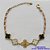 PULSEIRA NO BRUTO PRONTO PARA O BANHO -  PULSEIRA FEMININA COM 4 PINGENTES TIPO VAN CLEEF 11MM COM 1 DE 14MM- TAMANHO 18CM COM EXTENSOR E FECHO LAGOSTA - PESO 4,5GR - BRU9129 - Imagem 1