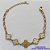 PULSEIRA NO BRUTO PRONTO PARA O BANHO -  PULSEIRA FEMININA COM 4 PINGENTES TIPO VAN CLEEF 11MM COM 1 DE 14MM- TAMANHO 18CM COM EXTENSOR E FECHO LAGOSTA - PESO 4,5GR - BRU9130 - Imagem 1