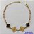 PULSEIRA NO BRUTO PRONTO PARA O BANHO -  PULSEIRA FEMININA COM 2 PINGENTES TIPO VAN CLEEF 11MM -  E 2 14MM - TAMANHO 18CM COM EXTENSOR E FECHO LAGOSTA - PESO 4GR - BRU9137 - Imagem 1