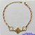PULSEIRA NO BRUTO PRONTO PARA O BANHO -  PULSEIRA FEMININA COM 2 PINGENTES TIPO VAN CLEEF 11MM -  E 1 14MM - TAMANHO 18CM COM EXTENSOR E FECHO LAGOSTA - PESO 3,9GR - BRU9139 - Imagem 1