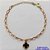PULSEIRA NO BRUTO PRONTO PARA O BANHO -  PULSEIRA FEMININA COM 1 PINGENTE TIPO VAN CLEEF 11MM - TAMANHO 18CM COM EXTENSOR E FECHO LAGOSTA - PESO 3,2GR - BRU9140 - Imagem 1