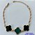 PULSEIRA NO BRUTO PRONTO PARA O BANHO -  PULSEIRA FEMININA COM 3 PINGENTES TIPO VAN CLEEF 18MM - TAMANHO 18CM COM EXTENSOR E FECHO LAGOSTA - PESO 7,3GR - BRU9143 - Imagem 1