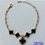 PULSEIRA NO BRUTO PRONTO PARA O BANHO -  PULSEIRA FEMININA COM 4 PINGENTES TIPO VAN CLEEF 11MM E 1 DE 15MM EM VIDRO - TAMANHO 18CM COM EXTENSOR E FECHO LAGOSTA COMPOSIÇÃO: LATÃO / VIDRO - PESO 6,3GR - BRU9151 - Imagem 1