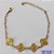 PULSEIRA NO BRUTO PRONTO PARA O BANHO -  PULSEIRA FEMININA COM 4 PINGENTES TIPO VAN CLEEF 15MM - TAMANHO 18CM COM EXTENSOR E FECHO LAGOSTA COMPOSIÇÃO: LATÃO - PESO 3,2GR - BRU9167 - Imagem 1