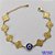 PULSEIRA NO BRUTO PRONTO PARA O BANHO - PULSEIRA FEMININA OLHO GREGO COM 8 PINGENTES TIPO VAN CLEEF 15MM - TAMANHO 18CM COM EXTENSOR E FECHO LAGOSTA COMPOSIÇÃO: LATÃO - PESO 5,5GR - BRU9176 - Imagem 1