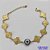 PULSEIRA NO BRUTO PRONTO PARA O BANHO - PULSEIRA FEMININA OLHO GREGO COM 8 PINGENTES TIPO VAN CLEEF 15MM - TAMANHO 18CM COM EXTENSOR E FECHO LAGOSTA COMPOSIÇÃO: LATÃO - PESO 5,5GR - BRU9177 - Imagem 1