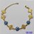 PULSEIRA NO BRUTO PRONTO PARA O BANHO - PULSEIRA FEMININA COM 3 OLHOS GREGOS E 6 PINGENTES TIPO VAN CLEEF 15MM - TAMANHO 18CM COM EXTENSOR E FECHO LAGOSTA COMPOSIÇÃO: LATÃO - PESO 5GR - BRU9179 - Imagem 1