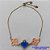 PULSEIRA GRAVATINHA NO BRUTO PRONTO PARA O BANHO - PULSEIRA AJUSTÁVEL TIPO VAN CLEEF COM PINGENTES TAMANHOS 15MM - COMPOSIÇÃO: LATÃO / VIDRO - COR: AZUL - PESO 4,4GR - BRU9219 - Imagem 1