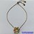 PULSEIRA GRAVATINHA NO BRUTO PRONTO PARA O BANHO - PULSEIRA AJUSTÁVEL COM PINGENTE FLOR COM ZIRCÔNIAS COLORIDAS - TAMANHOS 16MM - COMPOSIÇÃO: LATÃO / ZIRCÔNIA - PESO 2,7GR - BRU9221 - Imagem 1