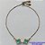 PULSEIRA GRAVATINHA NO BRUTO PRONTO PARA O BANHO - PULSEIRA AJUSTÁVEL TIPO VAN CLEEF COM PINGENTES TAMANHOS 10MM - COMPOSIÇÃO: LATÃO / VIDRO - COR: AZUL CLARO - PESO 2,2GR - BRU9222 - Imagem 1
