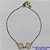 PULSEIRA GRAVATINHA NO BRUTO PRONTO PARA O BANHO - PULSEIRA AJUSTÁVEL TIPO VAN CLEEF COM PINGENTES TAMANHOS 11MM - COMPOSIÇÃO: LATÃO / MADRE PÉROLA - PESO 2GR - BRU9223 - Imagem 1