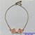 PULSEIRA GRAVATINHA NO BRUTO PRONTO PARA O BANHO - PULSEIRA AJUSTÁVEL TIPO VAN CLEEF COM PINGENTES TAMANHOS 15MM - COMPOSIÇÃO: 100% LATÃO - PESO 3,6GR - BRU9224 - Imagem 1