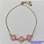 PULSEIRA GRAVATINHA NO BRUTO PRONTO PARA O BANHO - PULSEIRA AJUSTÁVEL TIPO VAN CLEEF COM PINGENTES TAMANHOS 11MM - COMPOSIÇÃO: 100% LATÃO - PESO 2,5GR - BRU9234 - Imagem 1