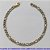 PULSEIRA MASCULINA NO BRUTO PRONTO PARA O BANHO - COM CORRENTE 3X1 ELLO BATIDO DIAMANTADA (M3118) - COMPRIMENTO: 19CM - LARGURA 4,2MM - FECHO LAGOSTA ITALIANA - PESO 4,3GR - COMPOSIÇÃO: 100% LATÃO - BRU9258 - Imagem 1