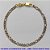 PULSEIRA MASCULINA NO BRUTO PRONTO PARA O BANHO - COM CORRENTE 3X1 ELLO BATIDO DIAMANTADA (M3118) - COMPRIMENTO: 19CM - LARGURA 4,2MM - FECHO GAVETA COM TRAVA - PESO 4,9GR - COMPOSIÇÃO: 100% LATÃO - BRU9260 - Imagem 1