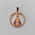 PINGENTE NO BRUTO PRONTO PARA O BANHO (CX23)- PINGENTE MEDALHA VAZADA NOSSA SRA APARECIDA CRAVEJADO COM MICRO ZIRCONIAS COMPOSIÇÃO: ZIRCÔNIA / LATÃO - TAMANHO 22MM -  PESO TOTAL 2,4GR - BRU0001456 - Imagem 2