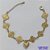 PULSEIRA NO BRUTO PRONTO PARA O BANHO - PULSEIRA FEMININA COM 8 PINGENTES TIPO VAN CLEEF 15MM - COM CORAÇÃO DUPLO 13MM - TAMANHO 18CM COM EXTENSOR E FECHO LAGOSTA - PESO 6GR - BRU9267 - Imagem 1