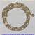 CORRENTE MASCULINA NO BRUTO PRONTO PARA O BANHO - CORRENTE 3X1 ELLO BATIDO DIAMANTADA (M31158) - COMPRIMENTO: 60CM - LARGURA 6,4MM - ESPESSURA: 1,5MM - FECHO LAGOSTA - PESO 26,9GR - COMPOSIÇÃO: 100% LATÃO - BRU9283 - Imagem 1