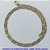 CORRENTE MASCULINA NO BRUTO PRONTO PARA O BANHO - CORRENTE 3X1 ELLO BATIDO DIAMANTADA (M3188) - COMPRIMENTO: 50CM - LARGURA 3,2MM - ESPESSURA: 0,8MM - FECHO LAGOSTA - PESO 6,6GR - COMPOSIÇÃO: 100% LATÃO - BRU9286 - Imagem 1