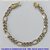 PULSEIRA MASCULINA NO BRUTO PRONTO PARA O BANHO - PULSEIRA 3X1 ELLO BATIDO DIAMANTADA (M31188) - COMPRIMENTO: 18CM - LARGURA 7MM - ESPESSURA: 1,8MM - FECHO GAVETA COM TRAVA DUPLA - PESO 12,8GR - COMPOSIÇÃO: 100% LATÃO - BRU9292 - Imagem 1