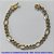 PULSEIRA MASCULINA NO BRUTO PRONTO PARA O BANHO - PULSEIRA 3X1 ELLO BATIDO DIAMANTADA (M31189) - COMPRIMENTO: 18CM - LARGURA 7MM - ESPESSURA: 1,8MM - FECHO GAVETA TRAVA DUPLA - PESO 13,3GR - COMPOSIÇÃO: 100% LATÃO - BRU9306 - Imagem 1