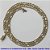 CORRENTE MASCULINA NO BRUTO PRONTO PARA O BANHO - CORRENTE 3X1 ELLO BATIDO DIAMANTADA (M31128) - COMPRIMENTO: 70CM - LARGURA 5MM - ESPESSURA: 1,2MM - FECHO CANHÃO COM TRAVA - PESO 20,8GR - COMPOSIÇÃO: 100% LATÃO - BRU9315 - Imagem 1