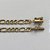 PULSEIRA MASCULINA NO BRUTO PRONTO PARA O BANHO - PULSEIRA 3X1 ELLO BATIDO DIAMANTADA (M31128) - COMPRIMENTO: 20CM - LARGURA 5MM - ESPESSURA: 1,2MM - FECHO CANHÃO COM TRAVA - PESO 7,1GR - COMPOSIÇÃO: 100% LATÃO - BRU9321 - Imagem 2