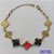 PULSEIRA NO BRUTO PRONTO PARA O BANHO - PULSEIRA TIPO VAN CLEEF COM 7 PINGENTES 15MM - TAMANHO 18CM COM FECHO LAGOSTA + EXTENSOR - PESO 7,7GR - COMPOSIÇÃO: LATÃO / VIDRO - BRU9348 - Imagem 1