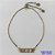 PULSEIRA GRAVATINHA  NO BRUTO PRONTO PARA O BANHO - PULSEIRA AJUSTÁVEL COM PINGENTE PLACA VAZADA MAR (E2153) - TAMANHO: 5X20MM - PESO 1,3GR - BRU9354 - Imagem 1