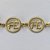 PULSEIRA GRAVATINHA  NO BRUTO PRONTO PARA O BANHO - PULSEIRA AJUSTÁVEL COM 4 PINGENTES FÉ VAZADOS (E2905) - TAMANHO: 11MM - PESO 2,2GR - BRU9355 - Imagem 2