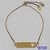 PULSEIRA GRAVATINHA  NO BRUTO PRONTO PARA O BANHO - PULSEIRA AJUSTÁVEL COM PLACA E DETALHE CORAÇÃO VAZADO (E2914) - TAMANHO: 7X25MM - PESO 1,8GR - BRU9357 - Imagem 1