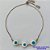 PULSEIRA GRAVATINHA NO BRUTO PRONTO PARA O BANHO - PULSEIRA AJUSTÁVEL COM 3 OLHOS GREGOS - PESO 2,5GR - BRU9361 - Imagem 1