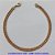 PULSEIRA MASCULINA NO BRUTO PRONTO PARA O BANHO - PULSEIRA DUPLA (XCD40D) - COMPRIMENTO: 18CM - LARGURA 4,5MM - FECHO LAGOSTA - PESO 3,6GR - COMPOSIÇÃO: 100% LATÃO - BRU9367 - Imagem 1