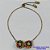 PULSEIRA GRAVATINHA NO BRUTO PRONTO PARA O BANHO - PULSEIRA AJUSTÁVEL COM DUAS FLORES CRAVEJADAS COM ZIRCÔNIAS COLORIDAS 12MM  - PESO 3,6GR - BRU9382 - Imagem 1