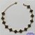 PULSEIRA NO BRUTO PRONTO PARA O BANHO - PULSEIRA TIPO VAN CLEEF EM VIDRO PRETO COM 13 PINGENTES 9MM  - PULSEIRA COM 18CM + EXTENSOR - PESO TOTAL: 8GR - COMPOSIÇÃO: LATÃO / VIDRO BRU9398 - Imagem 1