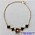 PULSEIRA NO BRUTO PRONTO PARA O BANHO - PULSEIRA TIPO VAN CLEEF 4 PINGENTES EM VIDRO DE 6MM E FLOR CRAVEJADA COM ZIRCÔNIA 14MM - PULSEIRA COM 18CM + EXTENSOR - PESO TOTAL: 4,8GR - COMPOSIÇÃO: LATÃO / VIDRO - BRU9406 - Imagem 1
