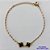 PULSEIRA NO BRUTO PRONTO PARA O BANHO - PULSEIRA TIPO VAN CLEEF COM 2 PINGENTES EM VIDRO DE 9MM - PULSEIRA COM 18CM + EXTENSOR - PESO TOTAL: 2,4GR - COMPOSIÇÃO: LATÃO / VIDRO - BRU9408 - Imagem 1